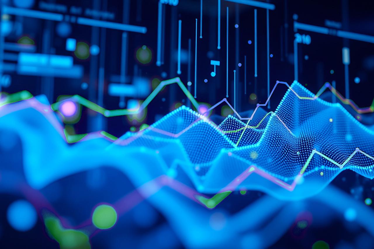 AI generated financial graphs